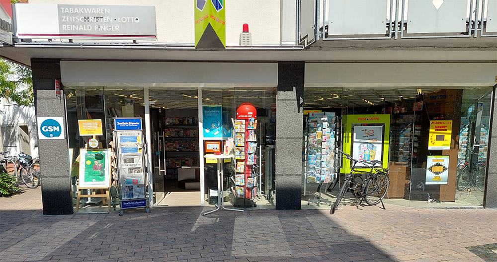 Herzlich willkommen bei Lotto und Tabakwaren Finger in Paderborn